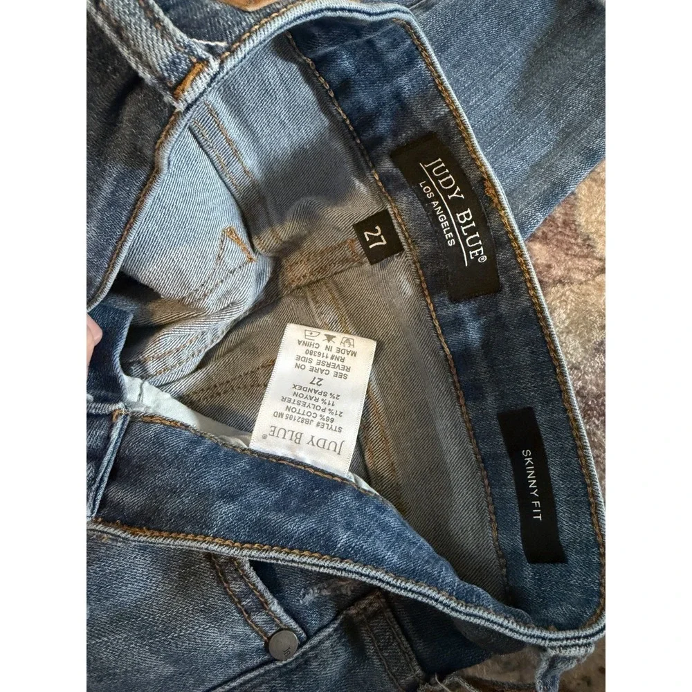 Judy Blue Skinny Fit Women's Blue Wash Jeans Denim Stretch Size 5/27